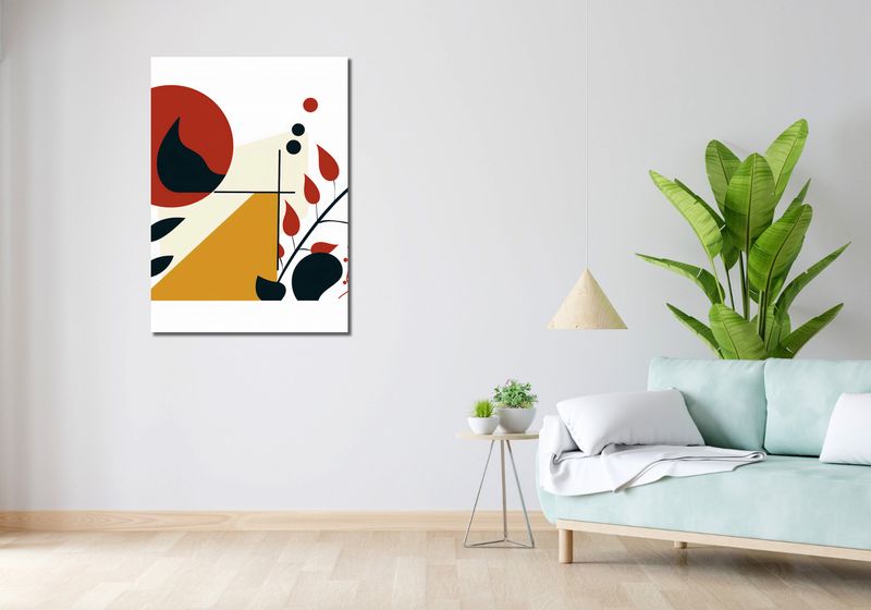 Obraz 70x100cm Ogień i Flora zdjęcie 2