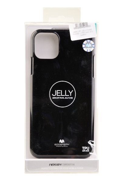 Etui Mercury Goospery Jelly Case do iPhone 11 Pro Max czarny zdjęcie 4