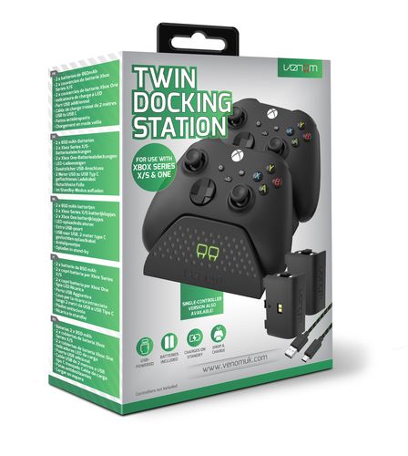 Ładowarka do padów Xbox Venom VS2881 2 akumulatory na Arena.pl