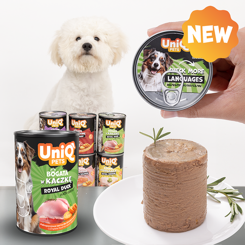 Mokra karma dla psa z kaczki ROYAL DUCK 375g UNIQ PETS na Arena.pl