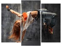 70 90CM OBRAZ 3 ELEM FITNESS ŚCIENNY DRUK PŁÓTNO