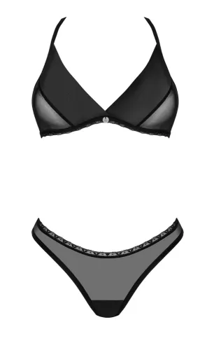 obsessive latinesa set xl/2xl czarny haftowany komplet z tiulu na Arena.pl