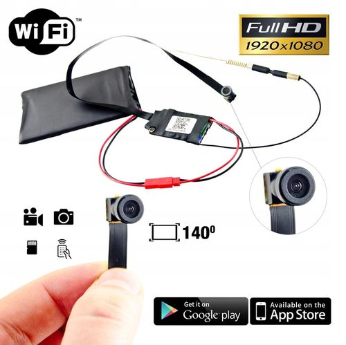 UKRYTA MINI MAŁA KAMERA IP WiFi DETEKCJA FULL HD SZPIEGOWSKA ANDROID IOS na Arena.pl