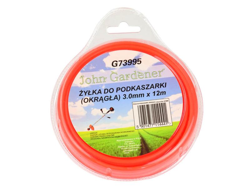 ŻYŁKA TNĄCA DO KOS I PODKASZAREK 3 MM 12 MB JG G73995 OKRĄGŁA zdjęcie 1