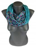 Cienki komin w wielokolorowe groszki EOK-1 - różne kolory