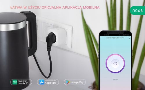 Inteligentne gniazdko WiFi NOUS A7 TUYA WATOMIERZ PROGRAMATOR TIMER 16A na Arena.pl