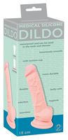 Dildo Silikonowe Medyczne Z Przyssawką 18 Cm