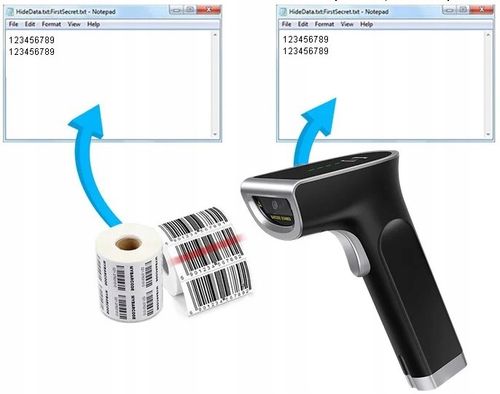 Bezprzewodowy skaner czytnik kodów kreskowych QR 1D 2D z bazą ładującą na Arena.pl