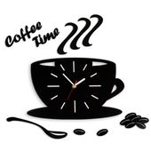 zegar ścienny coffee time filiżanka satin
