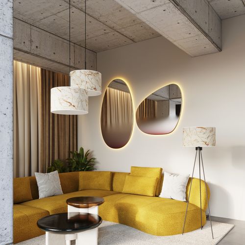 Lampa wisząca NEVIA marmur na Arena.pl