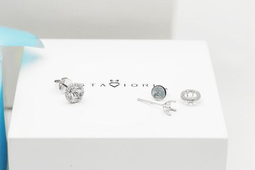 exclusive | brylantowa oprawa kolczyków w 18-karatowym złocie na Arena.pl