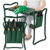 KLĘCZNIK OGRODOWY TABORET SKŁADANY KRZESŁO ŁAWKA STOŁEK do OGRODU 3w1
