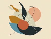 Plakat 65x50cm Kształt Organiczny