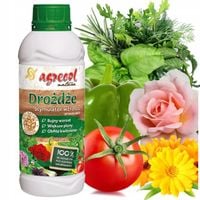STYMULATOR WZROSTU DROŻDŻE NAWÓZ DOLISTNY DO POMIDORÓW OGÓRKÓW PAPRYKI RÓŻ