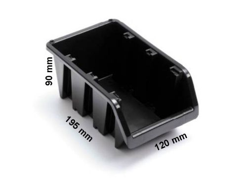 5 X POJEMNIK magazynowy NP8 CZARNY+listwa metalowa na Arena.pl