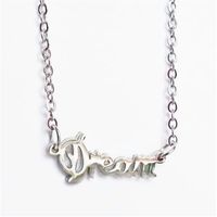 naszyjnik stal chirurgiczna napis dream