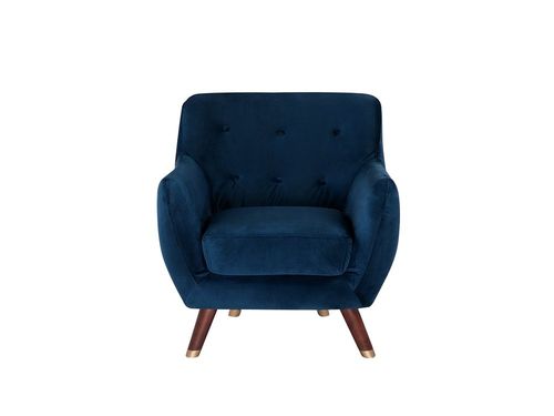 Fotel Welurowy Niebieski Bodo na Arena.pl