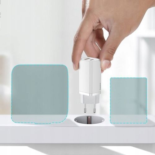 Ładowarka sieciowa Baseus GaN2 USB-A, USB-C PD, QC, zasilacz, kostka 65W na Arena.pl