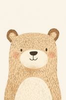 Plakat 20x30cm Wzory dla Dzieci, Dziewczynki i Chłopca - Misiak