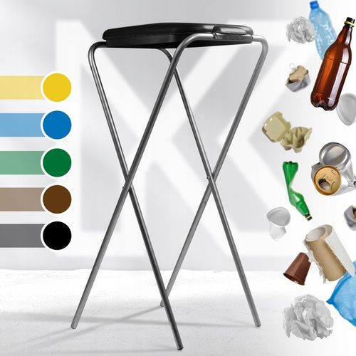 STOJAK KOSZ DO SEGREGACJI ŚMIECI 1 STANOWISKO WOREK 120L KOSZ NA ODPADY na Arena.pl