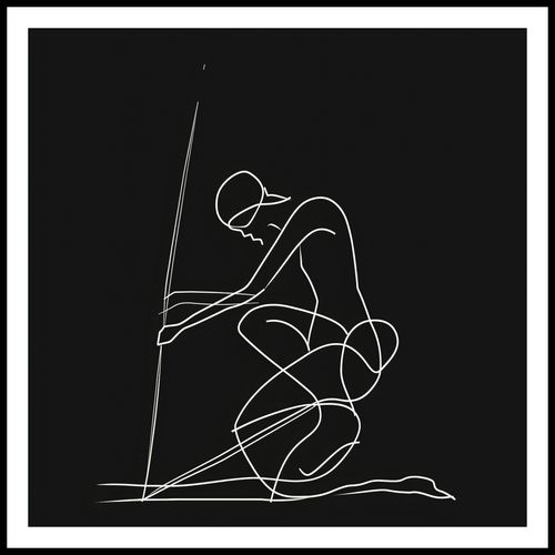 Plakat 70x70cm Linia na Arena.pl