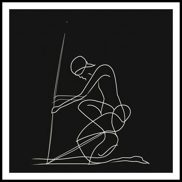 Plakat 70x70cm Linia zdjęcie 3