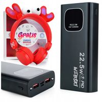 MOCNY POWERBANK 30000 mAh QC Z WYŚWIETLACZEM 12V