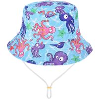 Ośmiorniczki Kapelusz Dziecięcy Z Regulacją Bawełniany Letni Kap-Mds-5