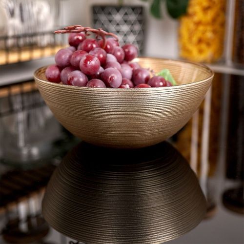 Miseczka Miska na Zupę Płatki Surówki Przekąski Salaterka Złota 600 ml na Arena.pl