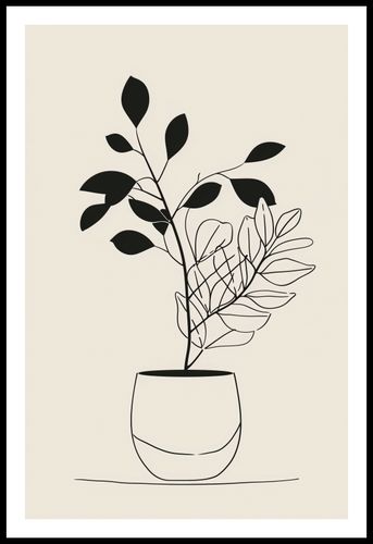 Plakat 53x81cm Prostota Doniczki na Arena.pl