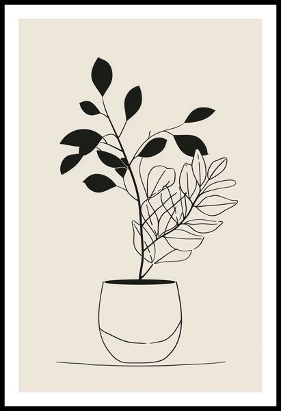 Plakat 53x81cm Prostota Doniczki zdjęcie 3