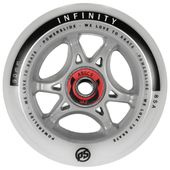 Zestaw 4 kółek Powerslide Infinity 90 Rtr + Łożyska Abec9/Spacer Silver Grey