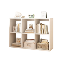 REGAŁ BIAŁY 6 PÓŁEK NA KSIĄŻKI OTWARTY SZAFKA LOFT NOWOCZESNY 100x67x30 CM