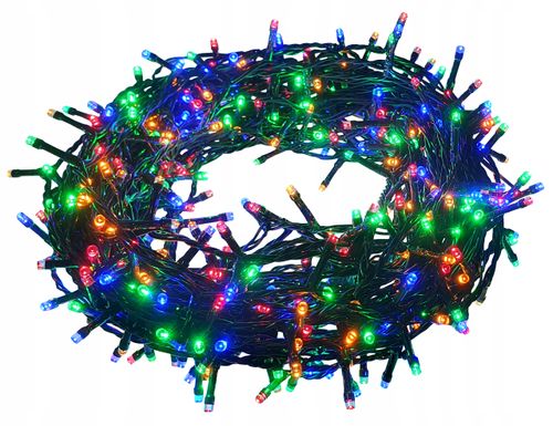 LAMPKI CHOINKOWE 500 LED TIMER zewnętrzne MULTI na Arena.pl