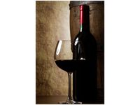 40X60CM OBRAZ RED WINE KIELISZEK BUTELKA