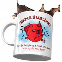 Kubek Na Powitanie Przywitanie W Pracy Z Nadrukiem Ze Zdjęciem