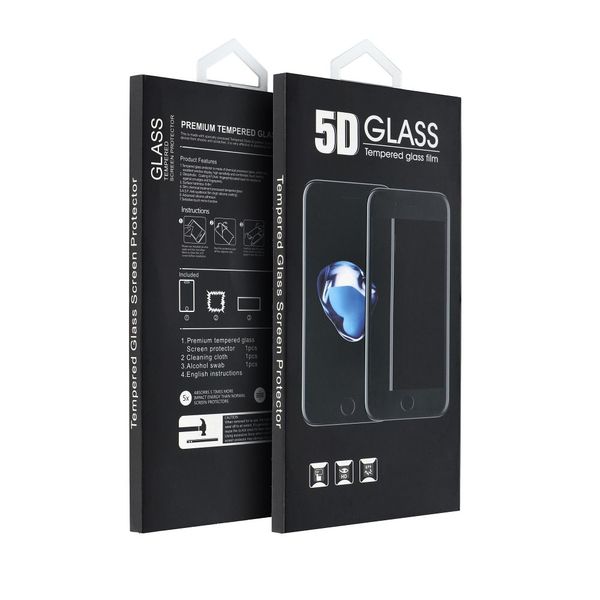 5D Full Glue Tempered Glass - do iPhone 17 Pro Max czarny zdjęcie 1