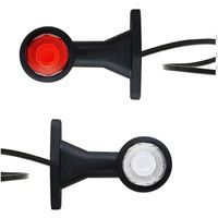 Lampa biało czerwona żarówkowa 12V-24V przewodem 2×0,75 mm²