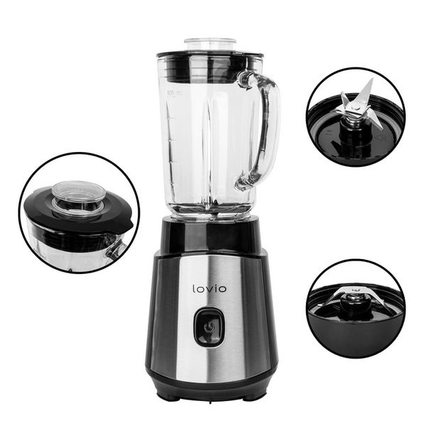 Blender kielichowy młynek do kawy i orzechów LOVIO LVJBL001 900W zdjęcie 10