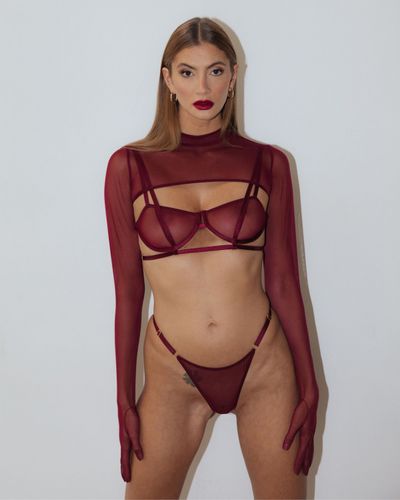 vivien burgundy top m/l promees na Arena.pl