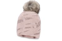 Broel BELINDA czapka dla dziewczynki z pomponem brudny róż 48-50