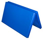Materac dwuczęściowy z rzepami UNDERFIT 130 x 120 x 6 cm miękki niebieski