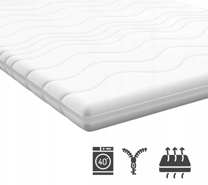 Materac nawierzchniowy 120x200 pianka PUR nakładka zdjęcie 5