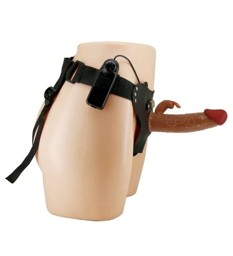 Wibrujący strap-on z króliczkiem na Arena.pl