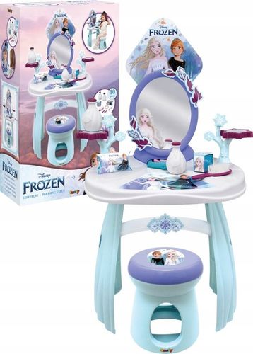 Smoby Toaletka Disney Kraina Lodu Salon Piękności Frozen 10 Akc Taboret na Arena.pl
