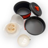 garnki kempingowe aluminiowe turystyczne hewolf