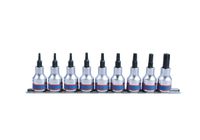 KPL.NASADEK TORX 3/8'' 9 CZĘŚCI T10-T50 SZYNA - KY3109PR8