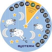 termometr pokojowy, ciekłokrystaliczny, dziecięcy