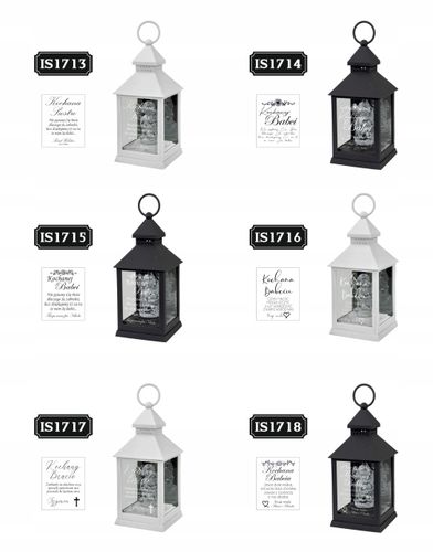 ZNICZ LAMPION biały aniołek DLA BRATA imię LED mała kapliczka DEDYKACJA na Arena.pl