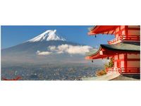 100X40CM FUDŻI OBRAZ DREWNO